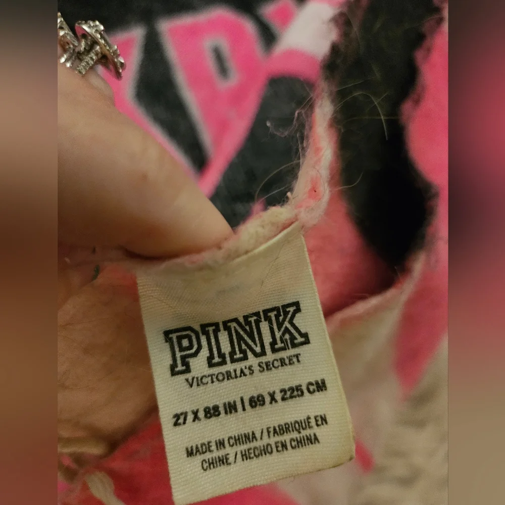 Victoria’s Secret PINK Oversized Logo Blanket Scarf